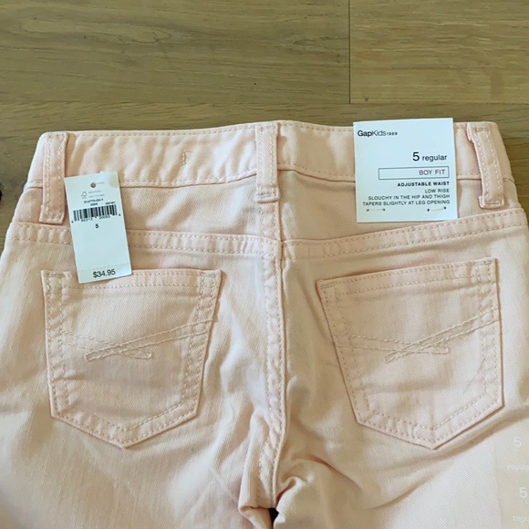 💖NWT!!! GAP KIDS light pink jean capris💖 - Picture 2 of 2